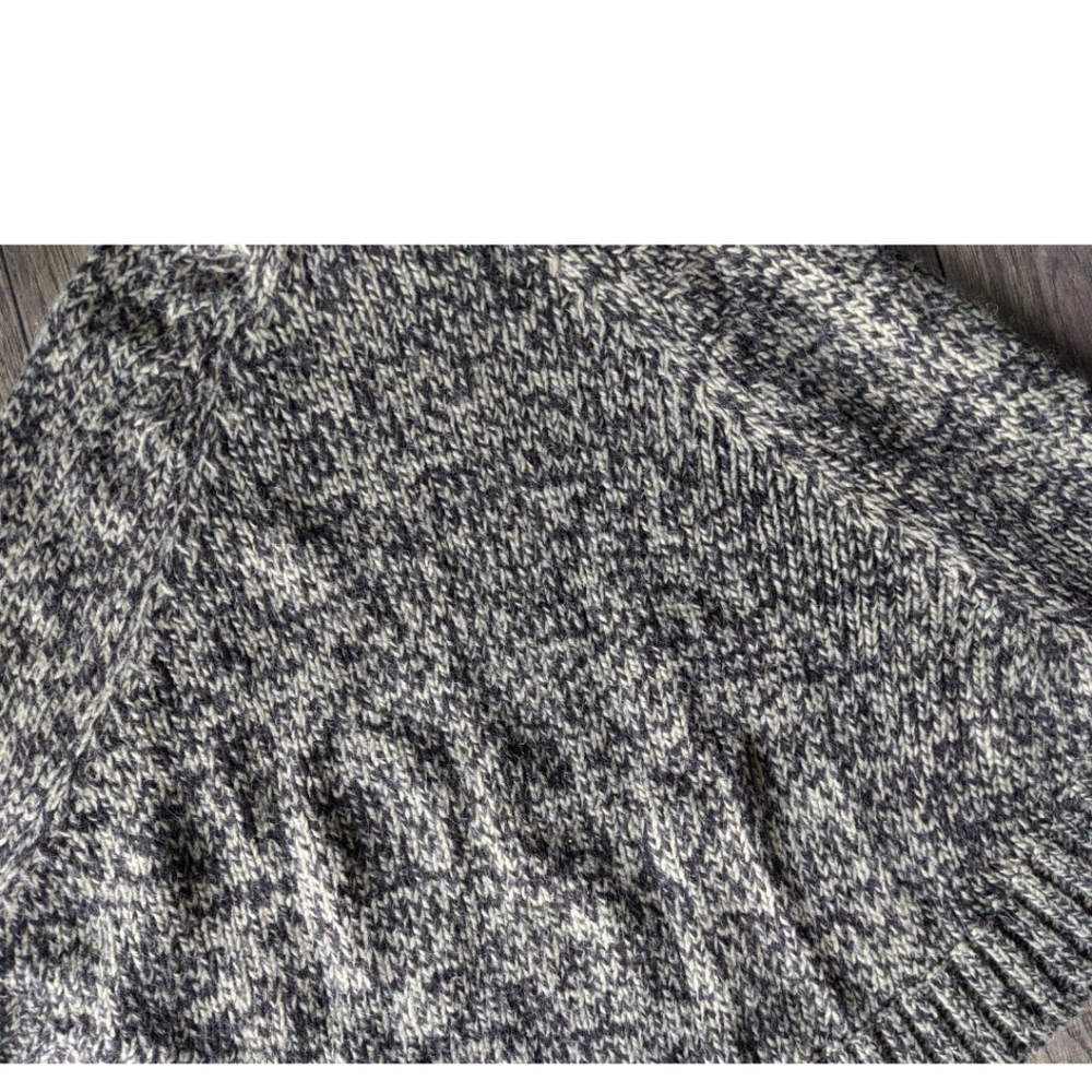 Michael Kors Cable Knit Turtleneck Poncho Sweater Womens Medium Tan Brown Chunk - Picture 12 of 12